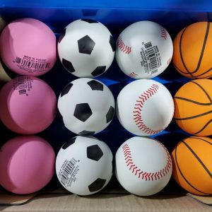 Assorted Sports High Bounce Rubber Ball Toys – 2.5″ Diameter – Item #5773