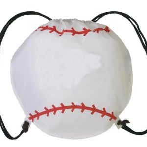 Baseball Vinyl Drawstring Cinch Backpack – Minor Blemishes