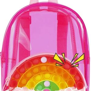 Rainbow Pop Backpack for Girls – Fidget Sensory Stress Release – Pink – Item #5632