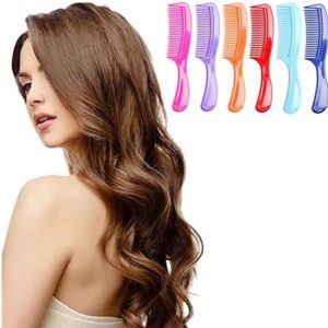 8″ Colorful Styling Essentials Round Handle Comb – Assorted Colors – Item #5917
