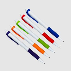 Galaxy Pen – White Barrel – Black Ink – Assorted Colors – Item #5863-27631