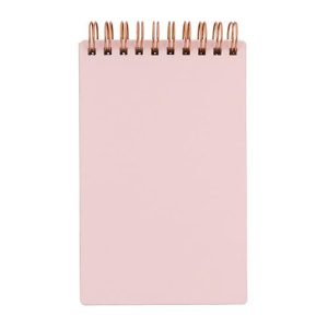 Koozie Meeting Classic Pocket Jotter Notebook – Gold Spiral Binding – Item #16132pink