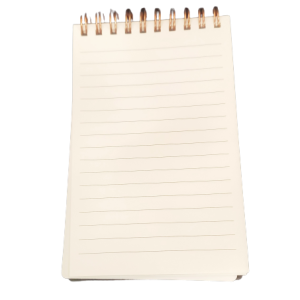 Koozie Meeting Classic Pocket Jotter Notebook – Gold Spiral Binding – Item #16132pink