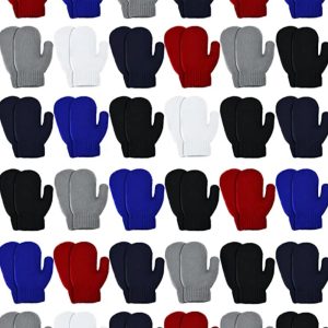 504 Pairs of Winter Mittens – Assorted 6 colors – For Boys and Girls Ages 1-5 – Item #5748