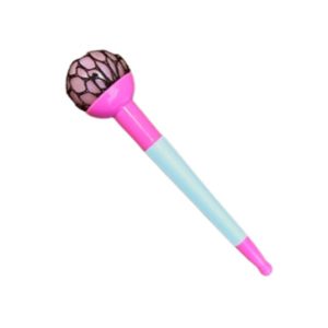 Mesh-Covered Water Bead Pen – Squishy Fidget Toy Top – Black Ink – Item #5928-5452537