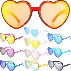 Mirrored Heart Shaped Sunglasses – Assorted Colors – Item #5931