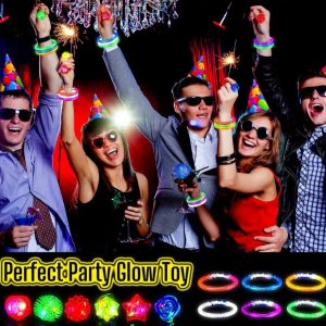 528 Pieces LED Light Up Toys – 336 Rings – 192 Bracelets – Item#5684