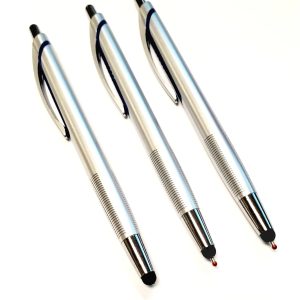 Sleek Writing X2 Style Plastic Pen with Stylus #394 – Blue Hybrid Ink