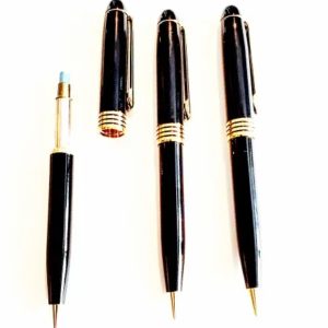 Heavy Duty Executive Knight – Style Metal Mechanical Pencil with Eraser – Black