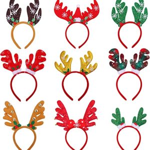 Christmas Reindeer Headband Antlers – Christmas Party Fun – 9 Styles – Item #5809-0858