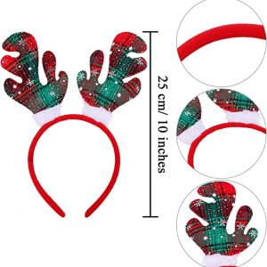 Christmas Reindeer Headband Antlers – Christmas Party Fun – 9 Styles – Item #5809-0858