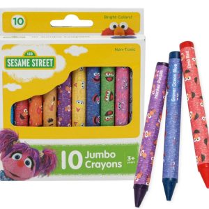 Sesame Street 10 Count Jumbo Crayons – Item #5774