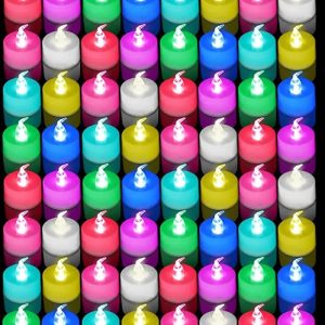 Lot of 1,152 LED Tea Light Candles – Color changing – Item #5720