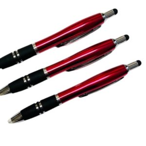 Touchtone Metal Pen with Stylus – Metallic Red – Black Ink – Item #5866-89139
