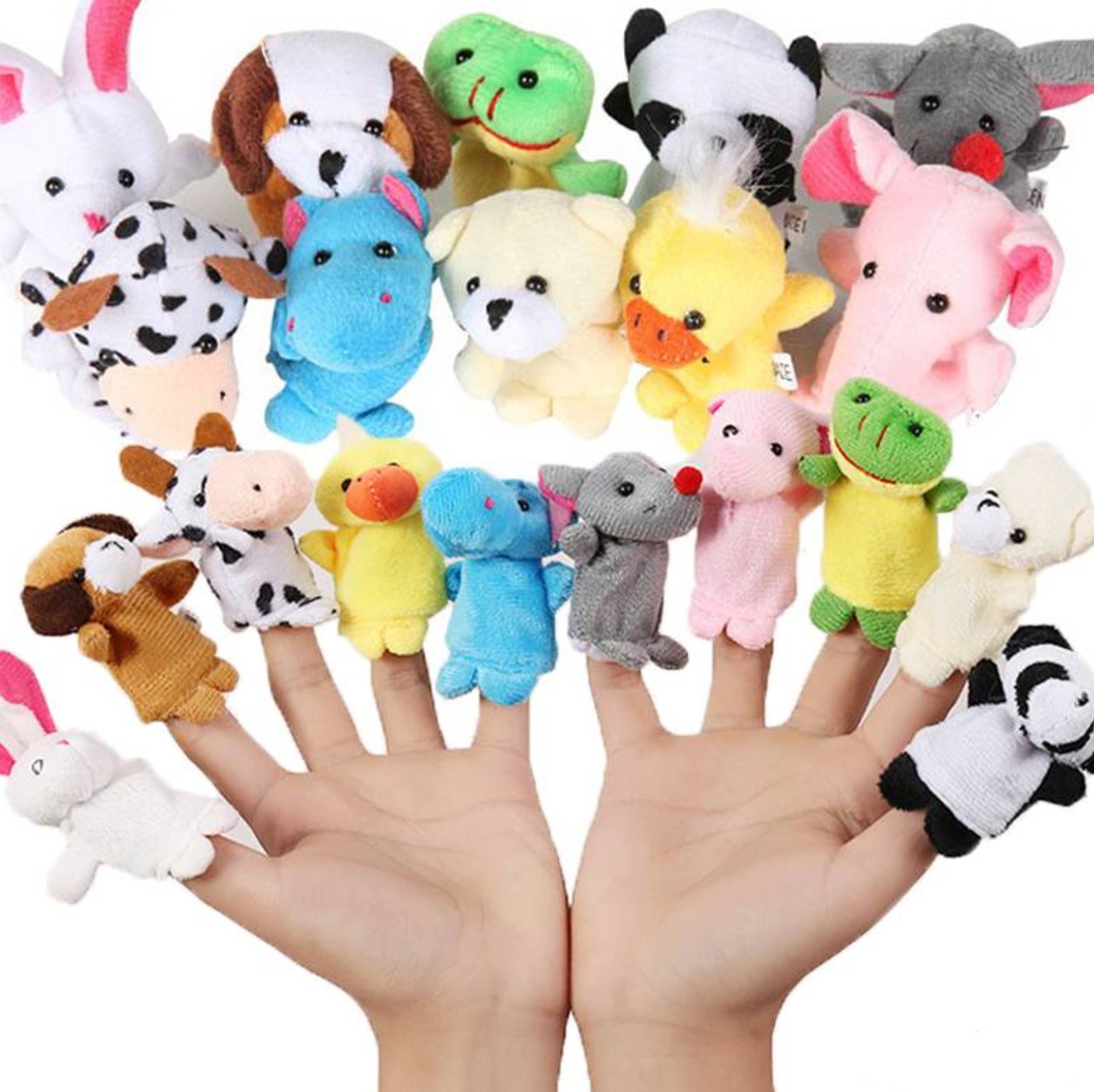 Mini Plush Finger Puppets Finger Toy Cartoon Puppets Assorted Styles Item 6012 Shoe Box