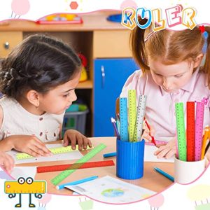 12 Inch Rulers – Colored Transparent Plastic Rulers – 6 Colors – Assorted – Item #5958