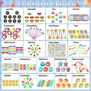 Party Favors Toys – Bulk Assortment for Birthday Carnival Prizes Classroom Rewards Pinata Filler – Item #6192