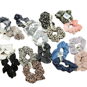 Assorted 2 Pack Scrunchies for Women & Girls – Only 55 Cents per Set – Item #6166