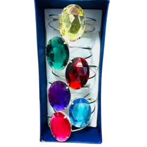Big Bling Bracelets – 1.5″ Jewels – Assorted Colors – Item #6340
