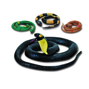 Realistic Coiled Snakes – 23″ Long – Assorted Styles and Colors – Item #6339