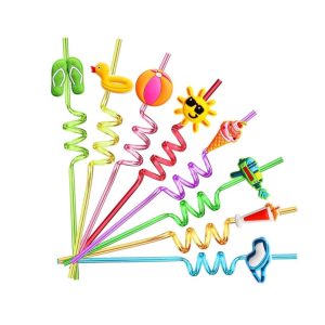 Beach Party Drinking Straws – Summer Pool Birthday Party Favors – Item #6361