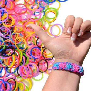 Midwest Design Loom Bands – Assorted Packs of 500 or 400 Bands plus 25 Clasps – Item #6420
