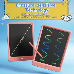 10 Inch LCD Writing Tablet – Colorful Screen Drawing Tablet – Pink – Item #6492