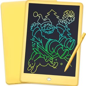 10 Inch LCD Writing Tablet – Colorful Screen Drawing Tablet – Yellow – Item #6493