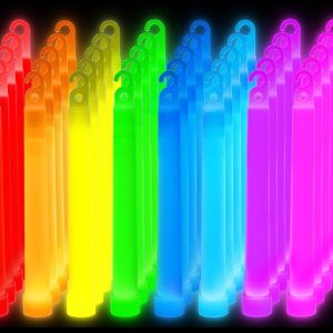 Light Up 6 Inch Glow Sticks – Assorted Colors – Item #6567